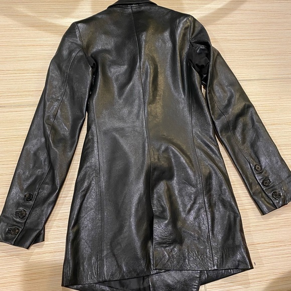 Ann Demeulemeester Archival Lamb Leather Coat Dress - Picture 2 of 11